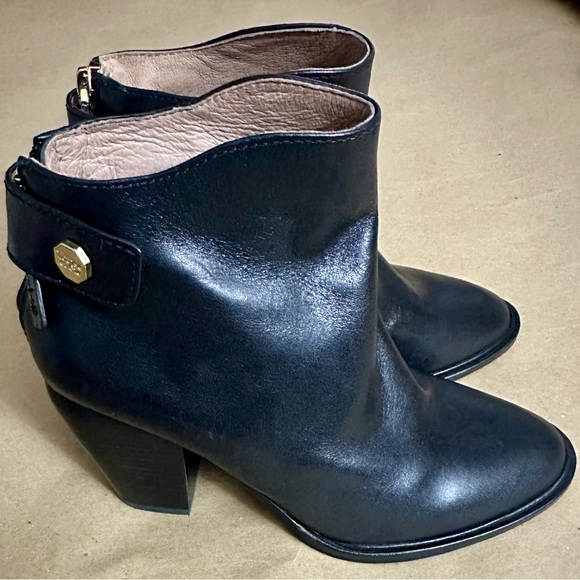 NEW - Louise et Cie Thisbe Black Leather Ankle Boots - Picture 6 of 11